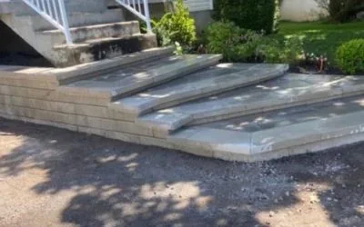 Pavé uni en cours de remise à niveau